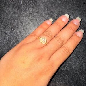 Others Follow Gold and Silver Heart Ring